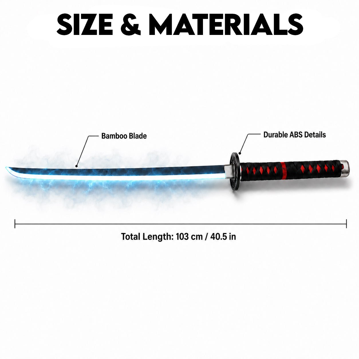 Katana with Realistic Vapor Effect & RGB LED Lights